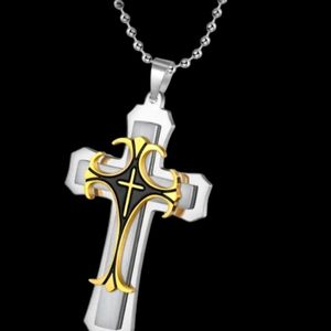 Creative Men's two tone cross